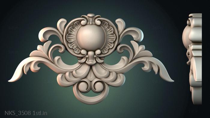 Symmetrycal onlays (NKS_3508) 3D model for CNC machine