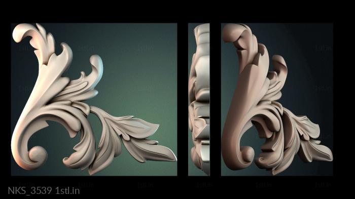 Symmetrycal onlays (NKS_3539) 3D model for CNC machine