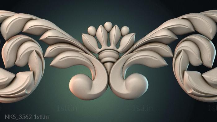 Symmetrycal onlays (NKS_3562) 3D model for CNC machine