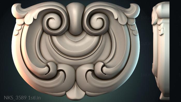 Symmetrycal onlays (NKS_3589) 3D model for CNC machine