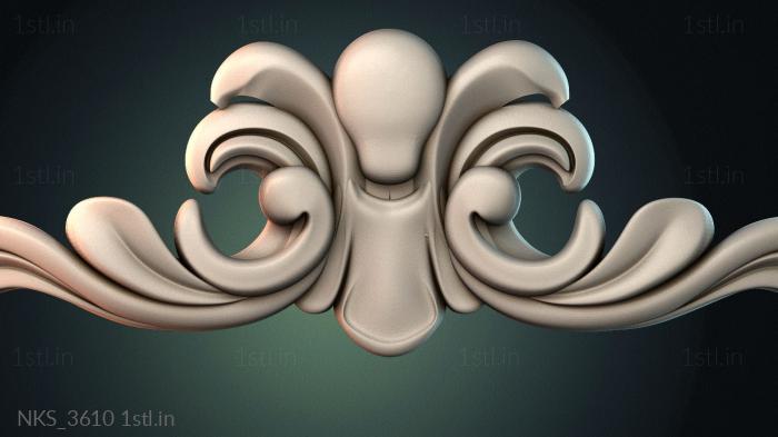Symmetrycal onlays (NKS_3610) 3D model for CNC machine