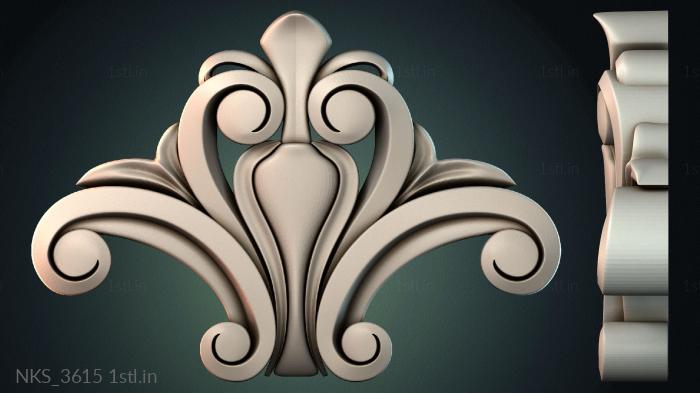 Symmetrycal onlays (NKS_3615) 3D model for CNC machine