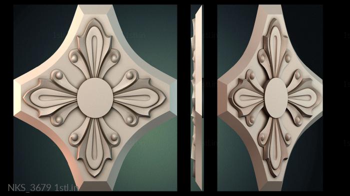 Symmetrycal onlays (NKS_3679) 3D model for CNC machine