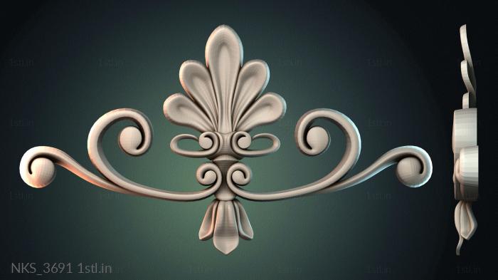 Symmetrycal onlays (NKS_3691) 3D model for CNC machine