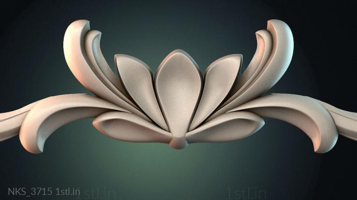 Symmetrycal onlays (NKS_3715) 3D model for CNC machine