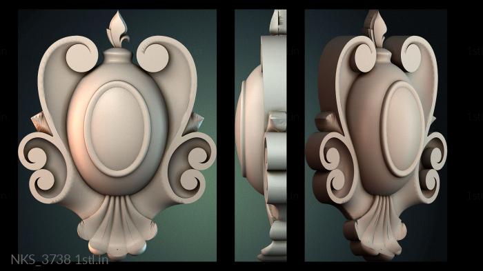 Symmetrycal onlays (NKS_3738) 3D model for CNC machine