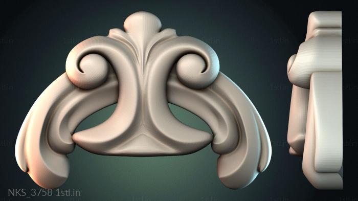 Symmetrycal onlays (NKS_3758) 3D model for CNC machine