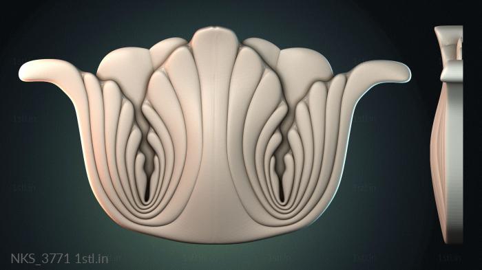 Symmetrycal onlays (NKS_3771) 3D model for CNC machine