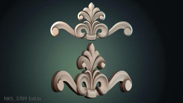 Symmetrycal onlays (NKS_3789) 3D model for CNC machine