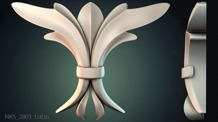 Symmetrycal onlays (NKS_3801) 3D model for CNC machine