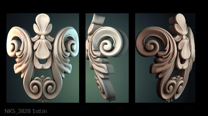 Symmetrycal onlays (NKS_3828) 3D model for CNC machine