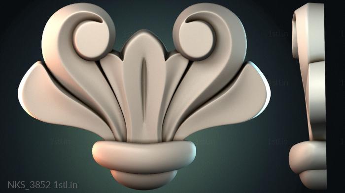 Symmetrycal onlays (NKS_3852) 3D model for CNC machine