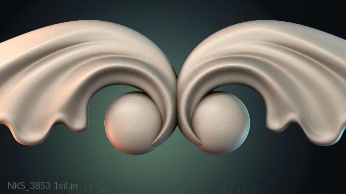 Symmetrycal onlays (NKS_3853) 3D model for CNC machine