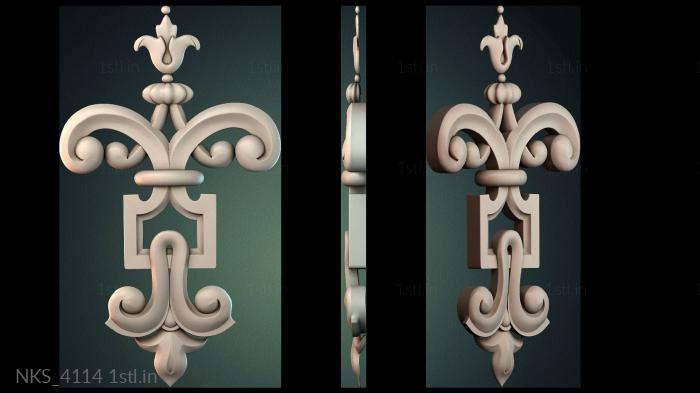 Symmetrycal onlays (NKS_4114) 3D model for CNC machine