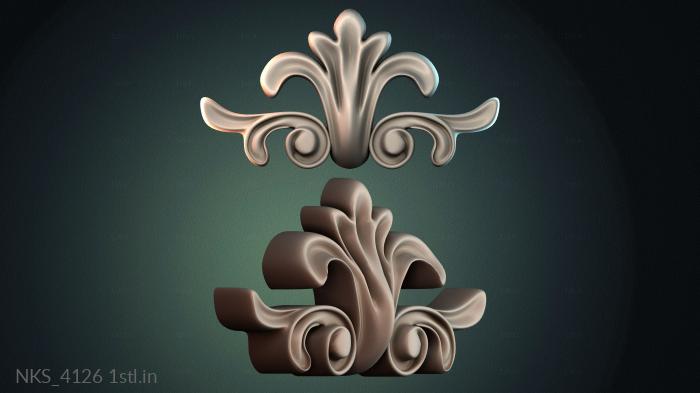Symmetrycal onlays (NKS_4126) 3D model for CNC machine