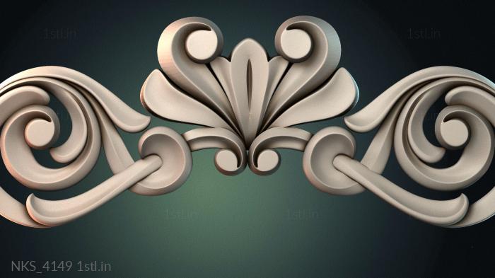 Symmetrycal onlays (NKS_4149) 3D model for CNC machine