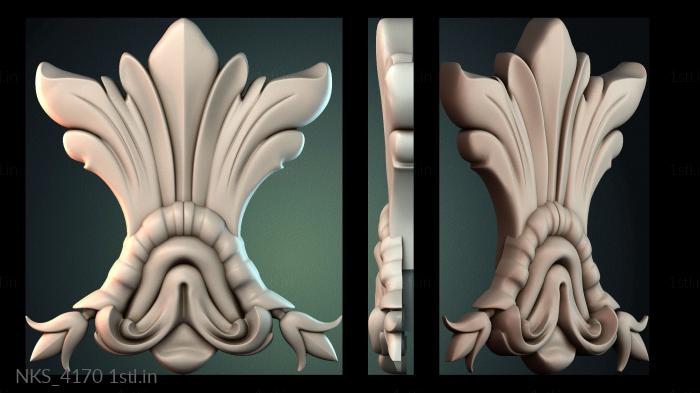 Symmetrycal onlays (NKS_4170) 3D model for CNC machine