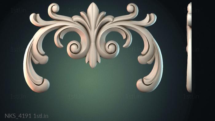 Symmetrycal onlays (NKS_4191) 3D model for CNC machine