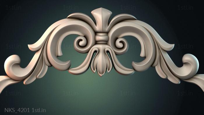 Symmetrycal onlays (NKS_4201) 3D model for CNC machine