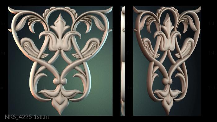 Symmetrycal onlays (NKS_4225) 3D model for CNC machine