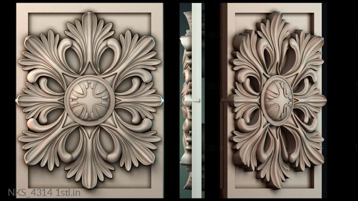 Symmetrycal onlays (NKS_4314) 3D model for CNC machine