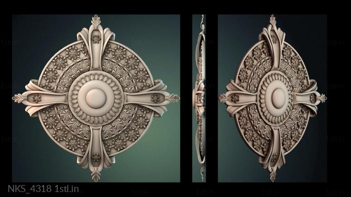 Symmetrycal onlays (NKS_4318) 3D model for CNC machine