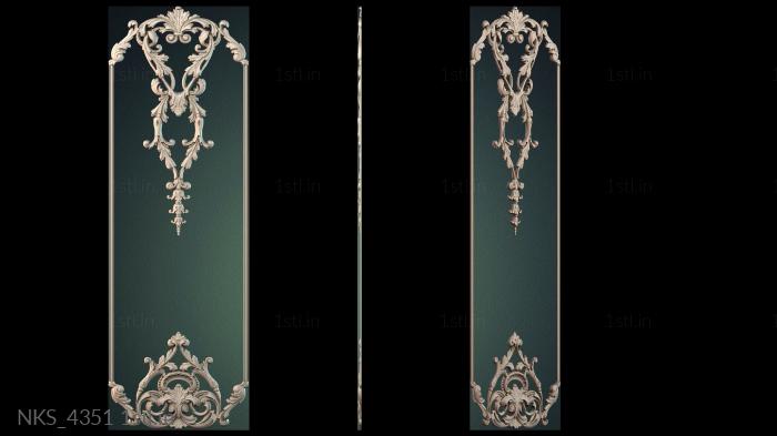 Symmetrycal onlays (NKS_4351) 3D model for CNC machine