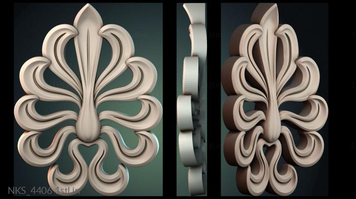 Symmetrycal onlays (NKS_4406) 3D model for CNC machine
