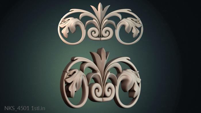Symmetrycal onlays (NKS_4501) 3D model for CNC machine