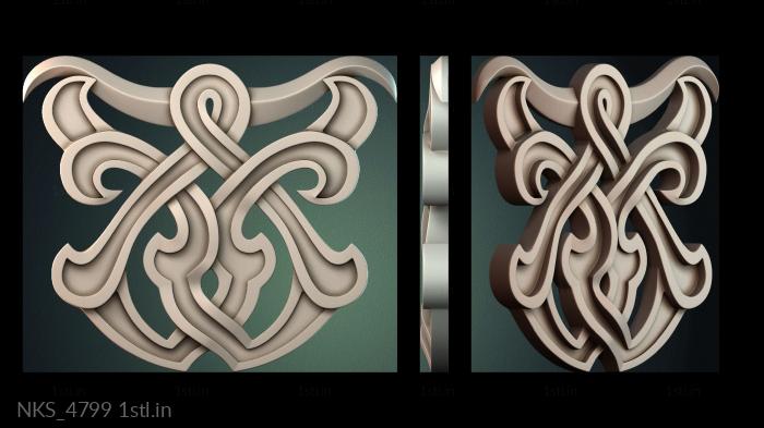 Symmetrycal onlays (NKS_4799) 3D model for CNC machine