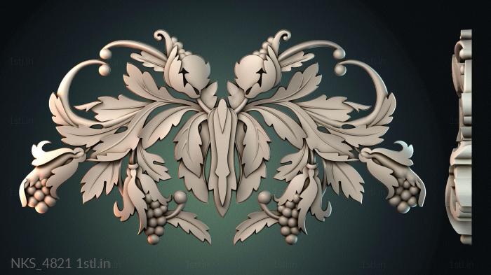 Symmetrycal onlays (NKS_4821) 3D model for CNC machine