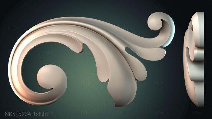 Symmetrycal onlays (NKS_5234) 3D model for CNC machine