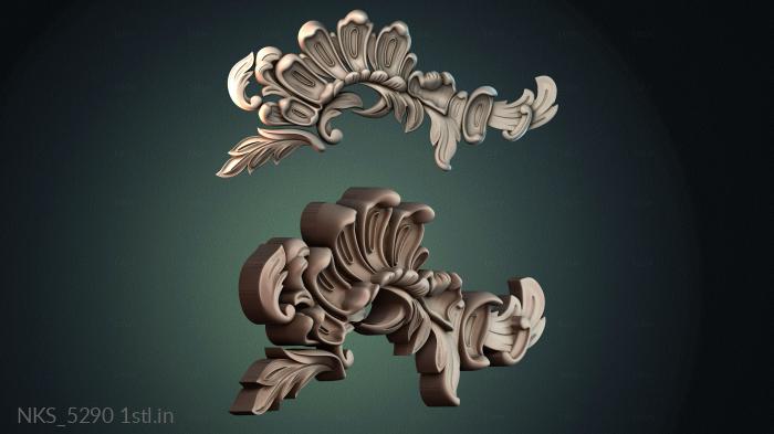 Symmetrycal onlays (NKS_5290) 3D model for CNC machine