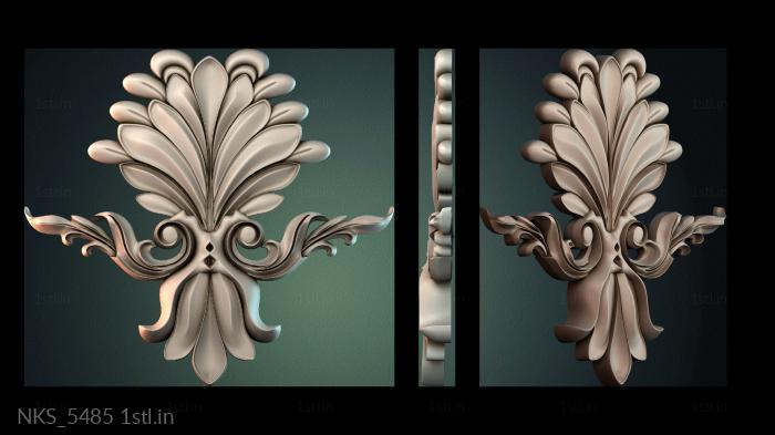 Symmetrycal onlays (NKS_5485) 3D model for CNC machine