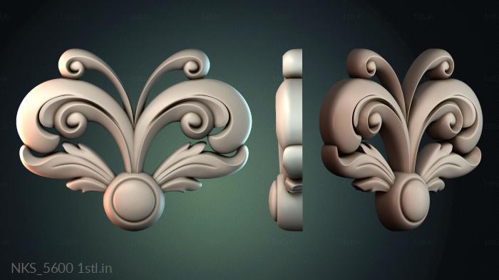 Symmetrycal onlays (NKS_5600) 3D model for CNC machine