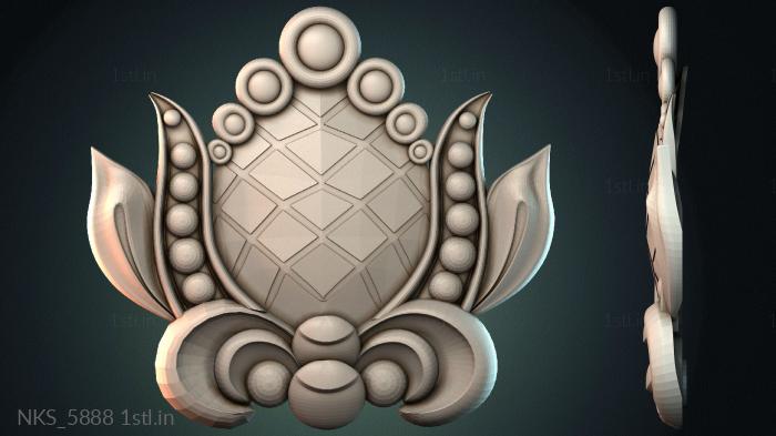 Symmetrycal onlays (NKS_5888) 3D model for CNC machine