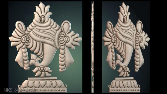 Symmetrycal onlays (NKS_6024) 3D model for CNC machine