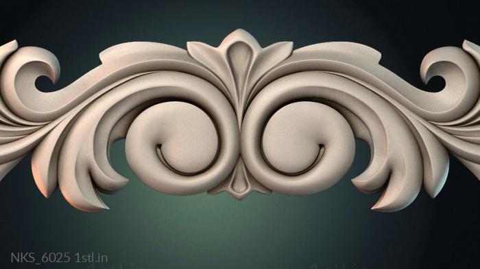 Symmetrycal onlays (NKS_6025) 3D model for CNC machine
