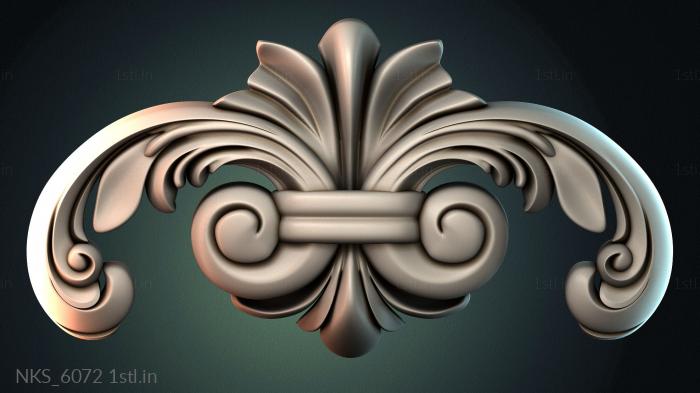 Symmetrycal onlays (NKS_6072) 3D model for CNC machine