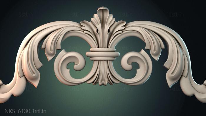 Symmetrycal onlays (NKS_6130) 3D model for CNC machine