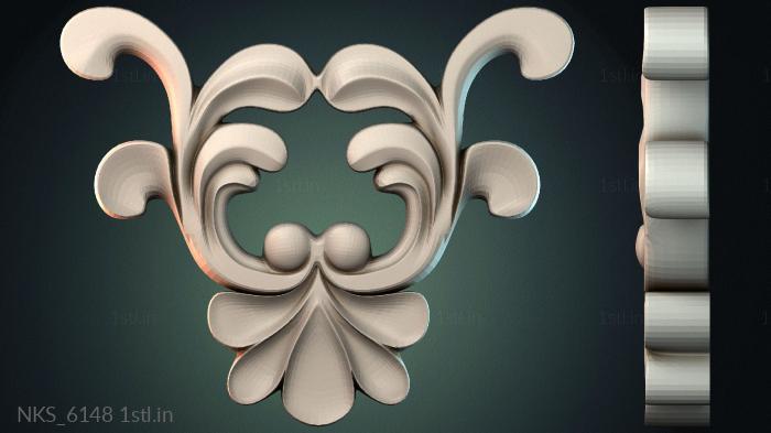 Symmetrycal onlays (NKS_6148) 3D model for CNC machine
