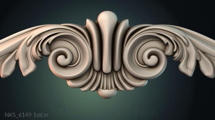 Symmetrycal onlays (NKS_6149) 3D model for CNC machine