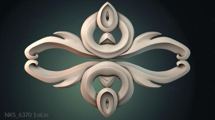 Symmetrycal onlays (NKS_6370) 3D model for CNC machine