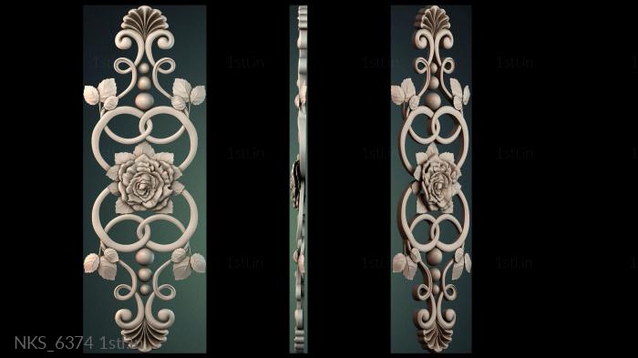 Symmetrycal onlays (NKS_6374) 3D model for CNC machine