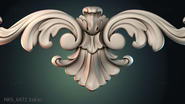 Symmetrycal onlays (NKS_6471) 3D model for CNC machine