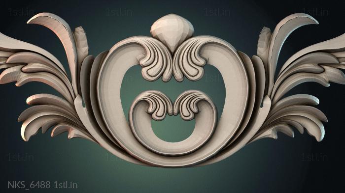 Symmetrycal onlays (NKS_6488) 3D model for CNC machine