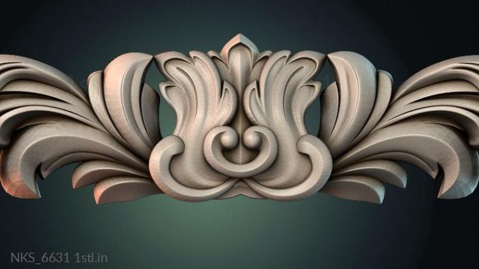 Symmetrycal onlays (NKS_6631) 3D model for CNC machine
