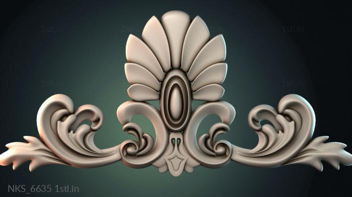 Symmetrycal onlays (NKS_6635) 3D model for CNC machine