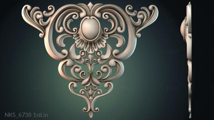 Symmetrycal onlays (NKS_6738) 3D model for CNC machine