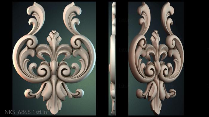 Symmetrycal onlays (NKS_6868) 3D model for CNC machine